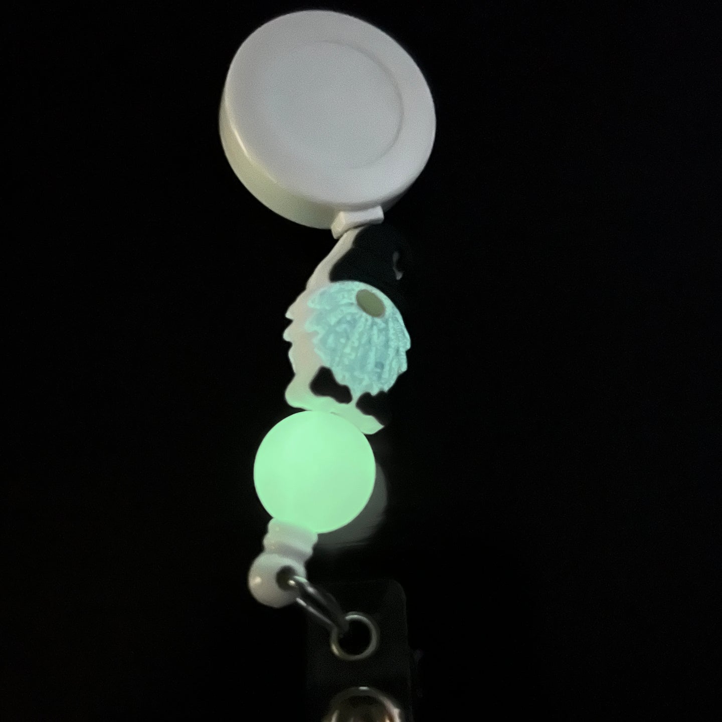 Purple Gnome Glow In The Dark Badge Reel